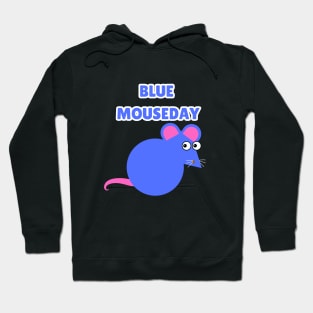 Blue Mouseday- mouse Hoodie